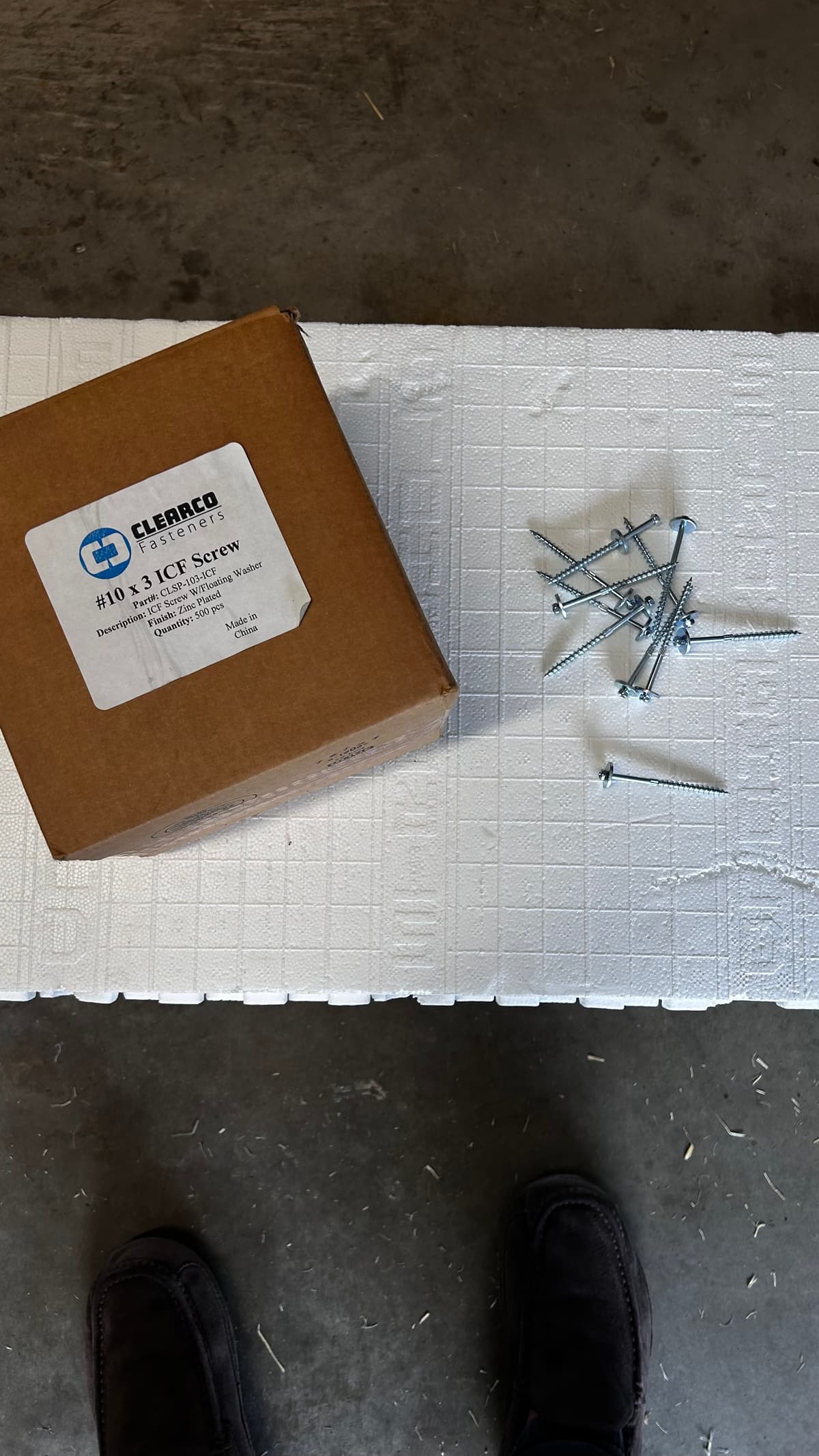 ICF Screw with Floating Washer 3"